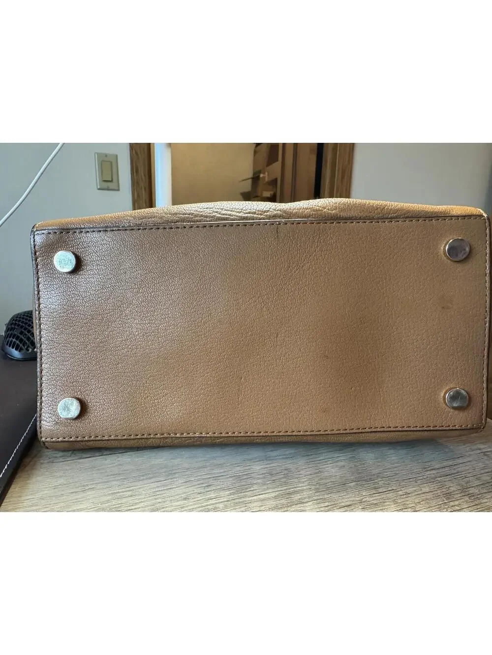 Michael Kors Brown Leather Satchel Handbag